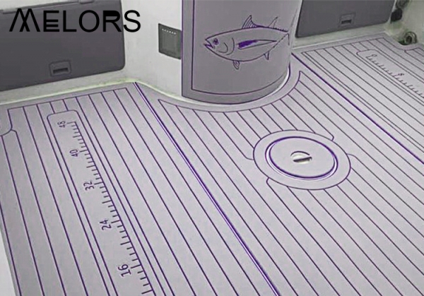 EVA仿柚木灰色+紫色游艇房车船甲板地垫防潮抗UV耐磨带背胶可定制